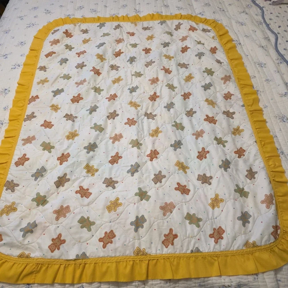Vintage 90s Hansel And Gretel‎ Handmade Quilt Candy Land References Kids Baby